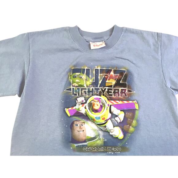 Disney Pixar Buzz Lightyear Galactic Hero T-Shirt Blue Small - Picture 2 of 2